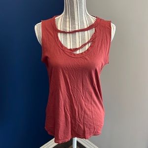 LA Made Sleeveless Cut Out Top